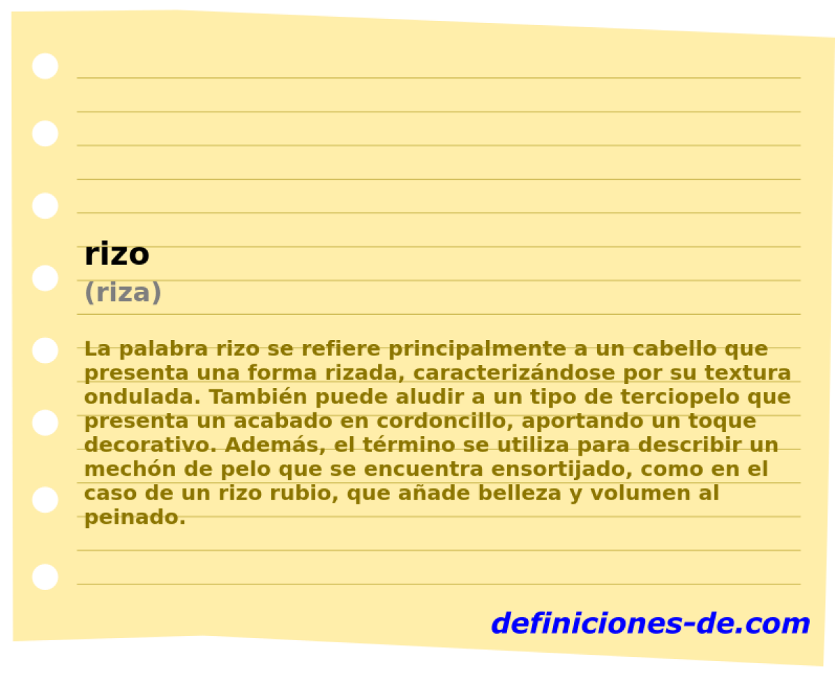 rizo (riza)