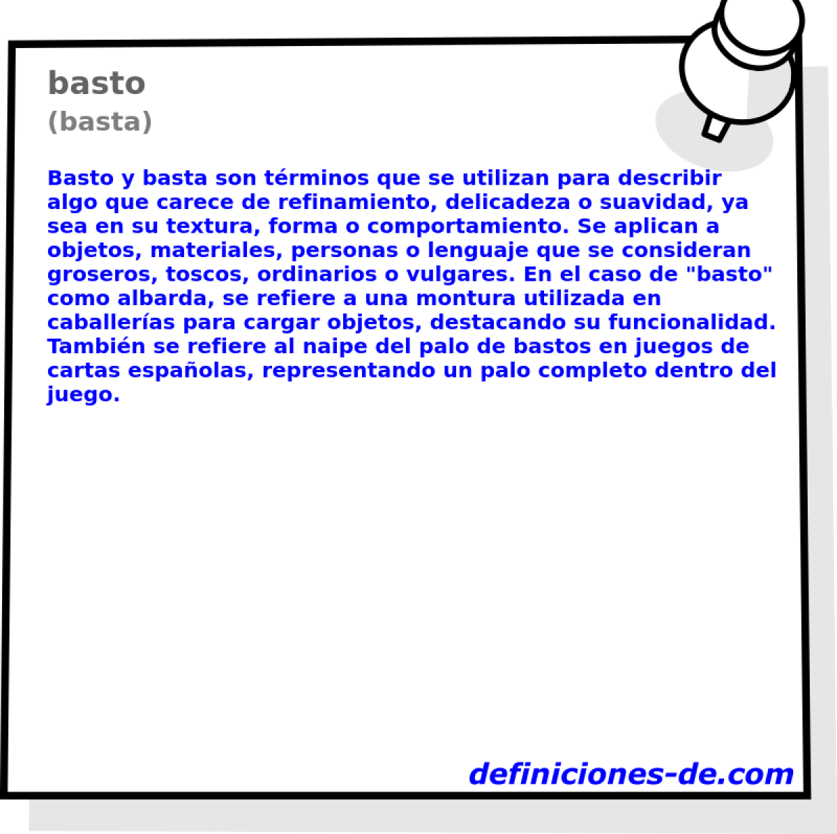 basto (basta)