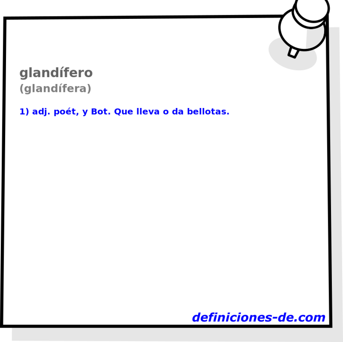 glandfero (glandfera)