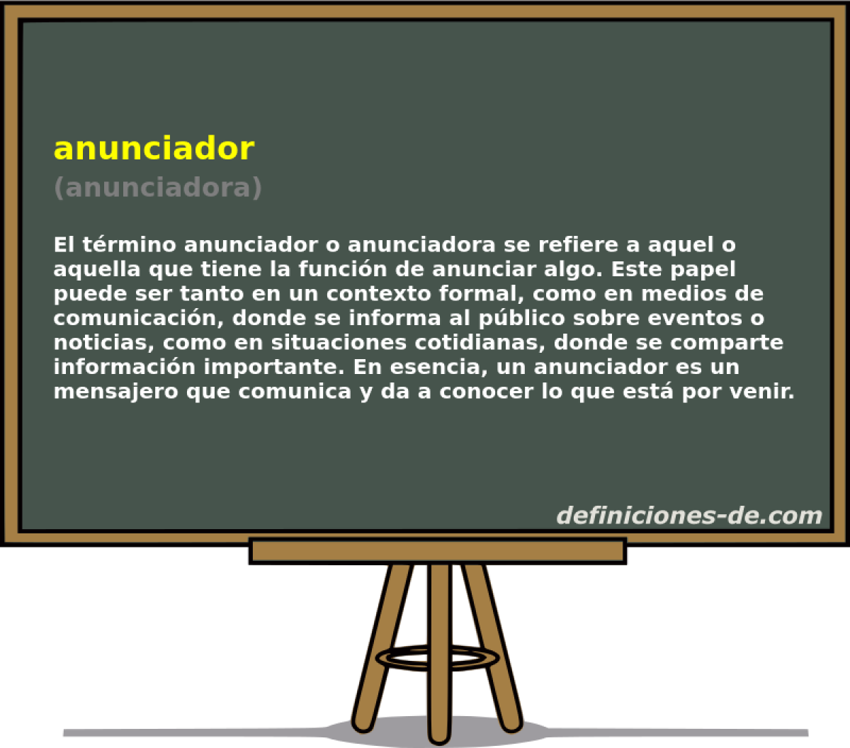 anunciador (anunciadora)