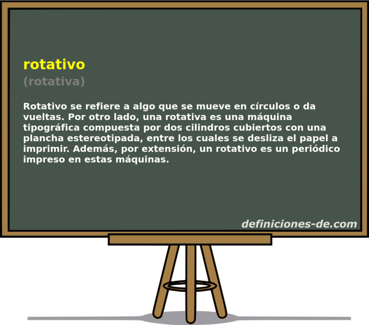 rotativo (rotativa)