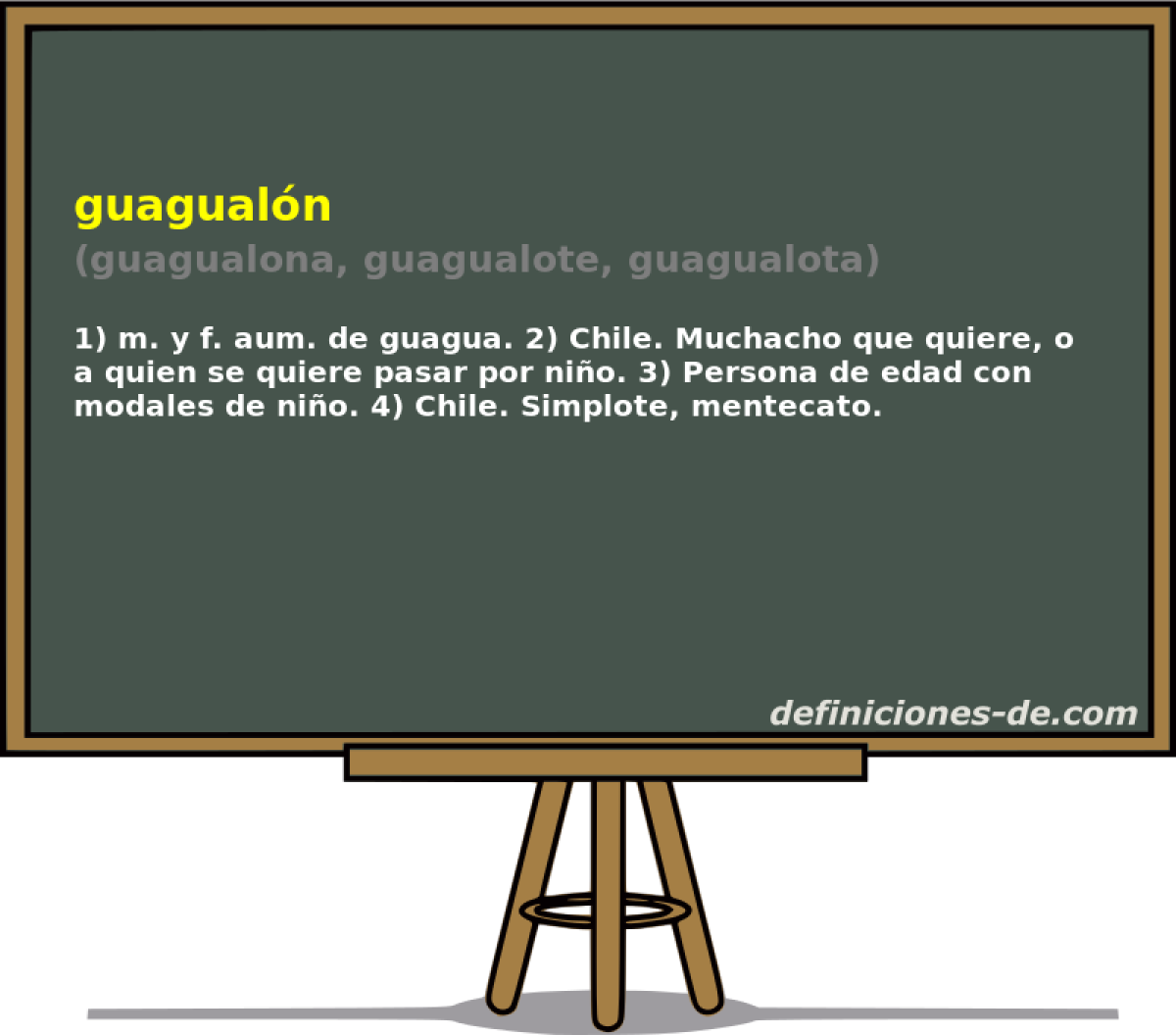 guagualn (guagualona, guagualote, guagualota)