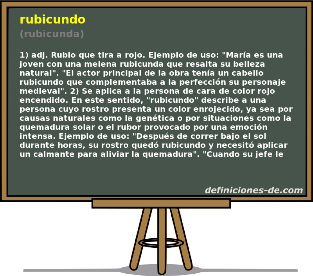 rubicundo (rubicunda)