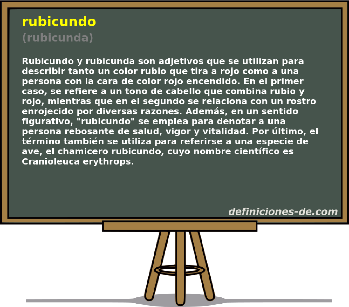 rubicundo (rubicunda)