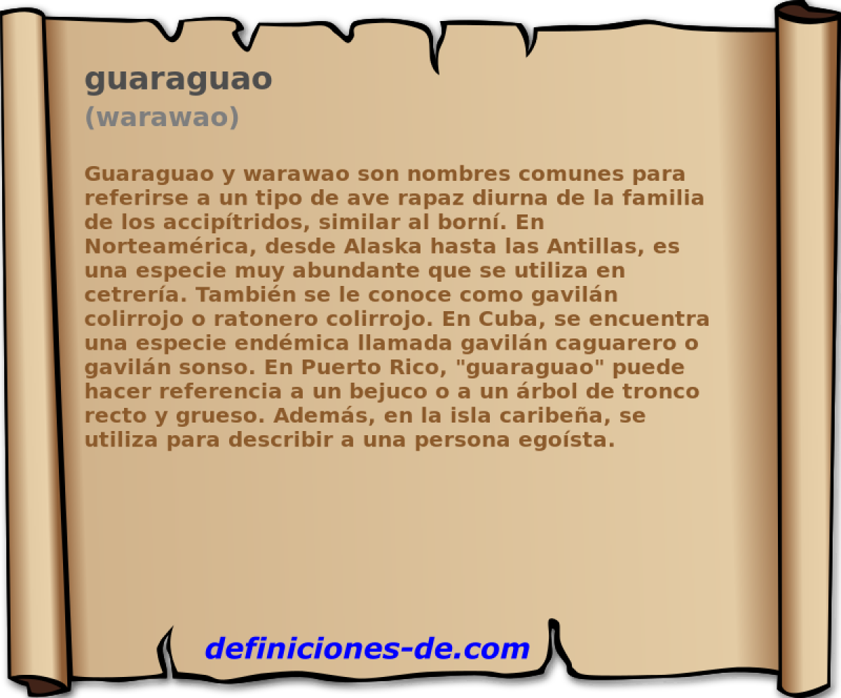 guaraguao (warawao)