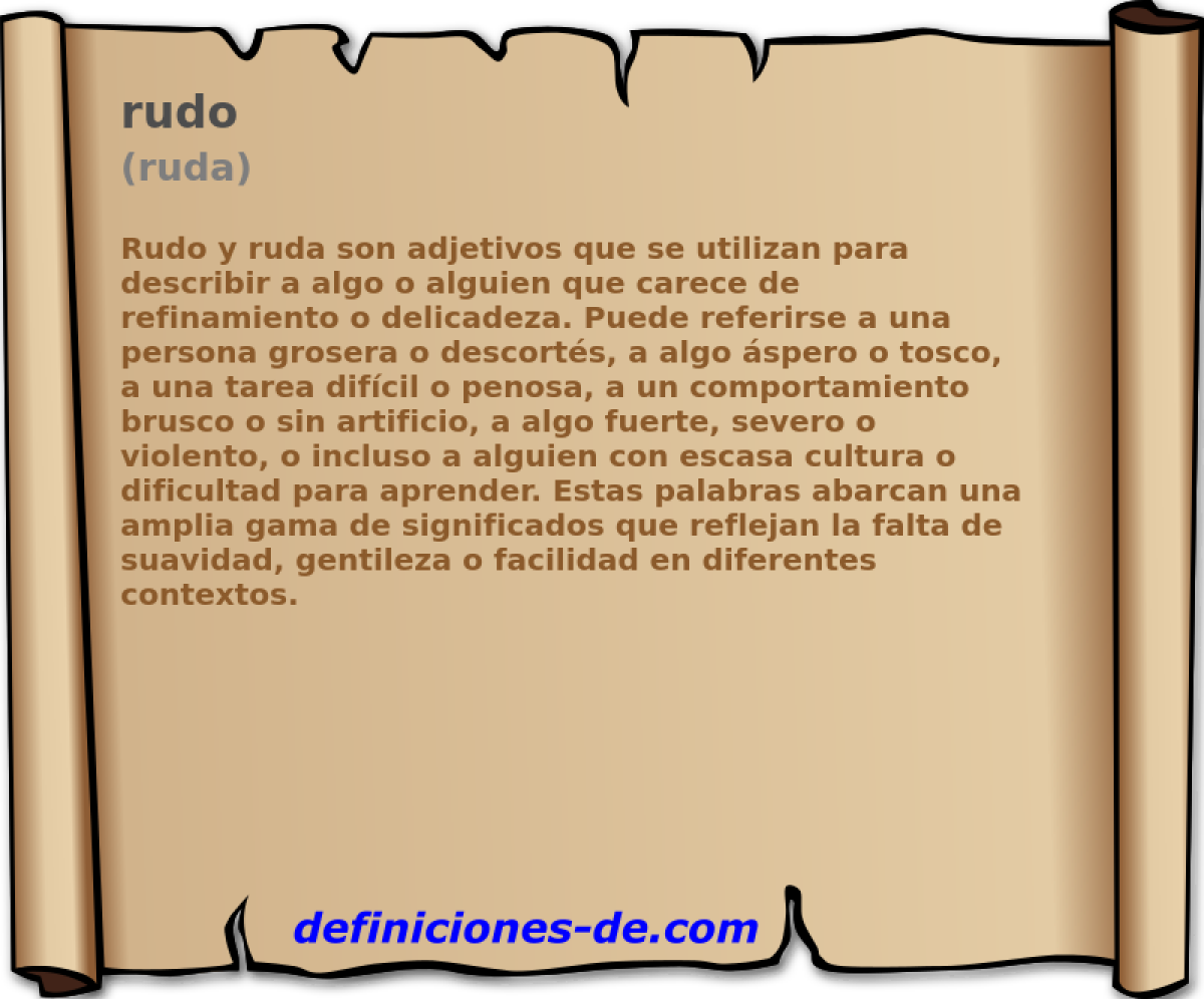 rudo (ruda)