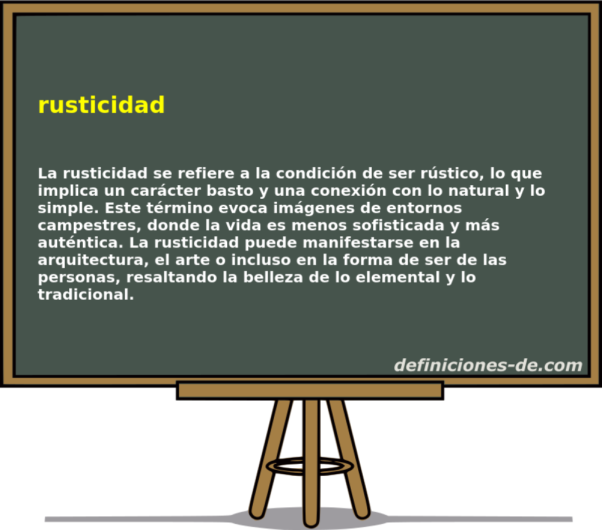 rusticidad 