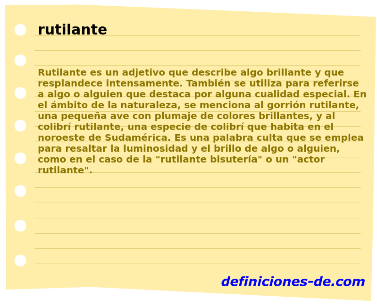 rutilante 