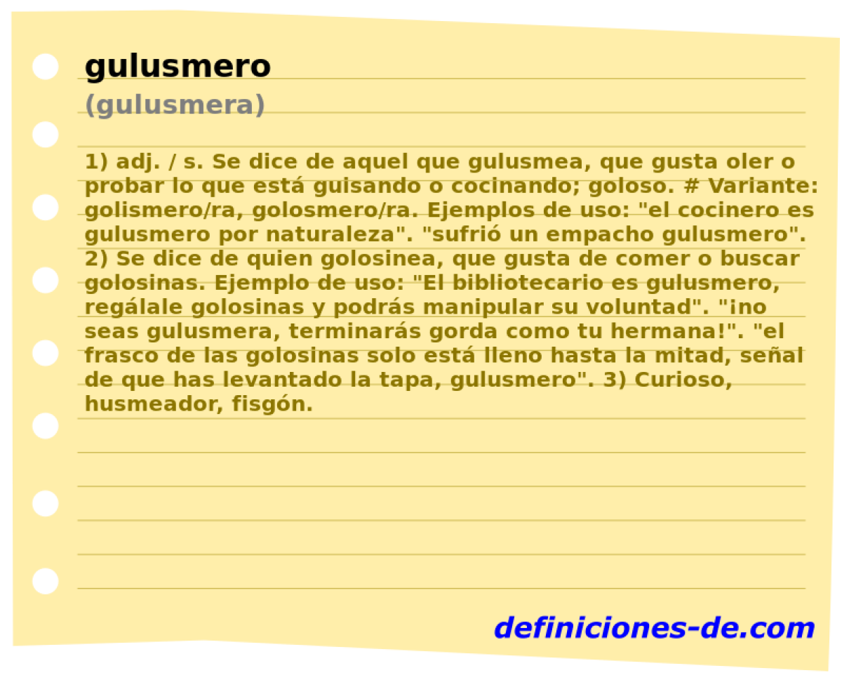 gulusmero (gulusmera)