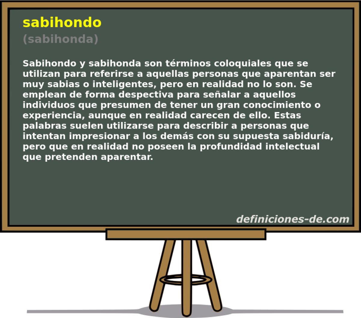 sabihondo (sabihonda)