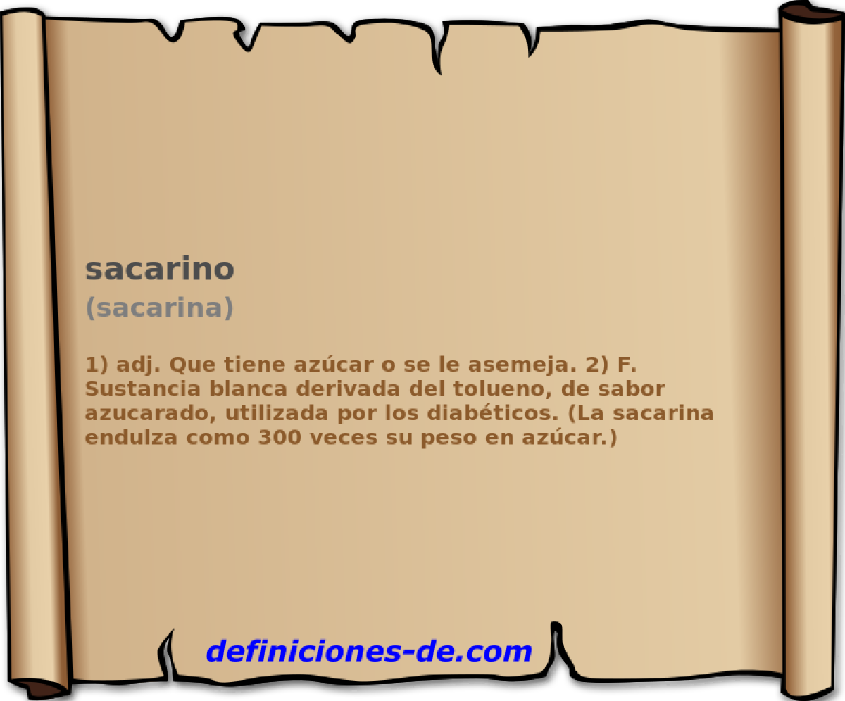sacarino (sacarina)