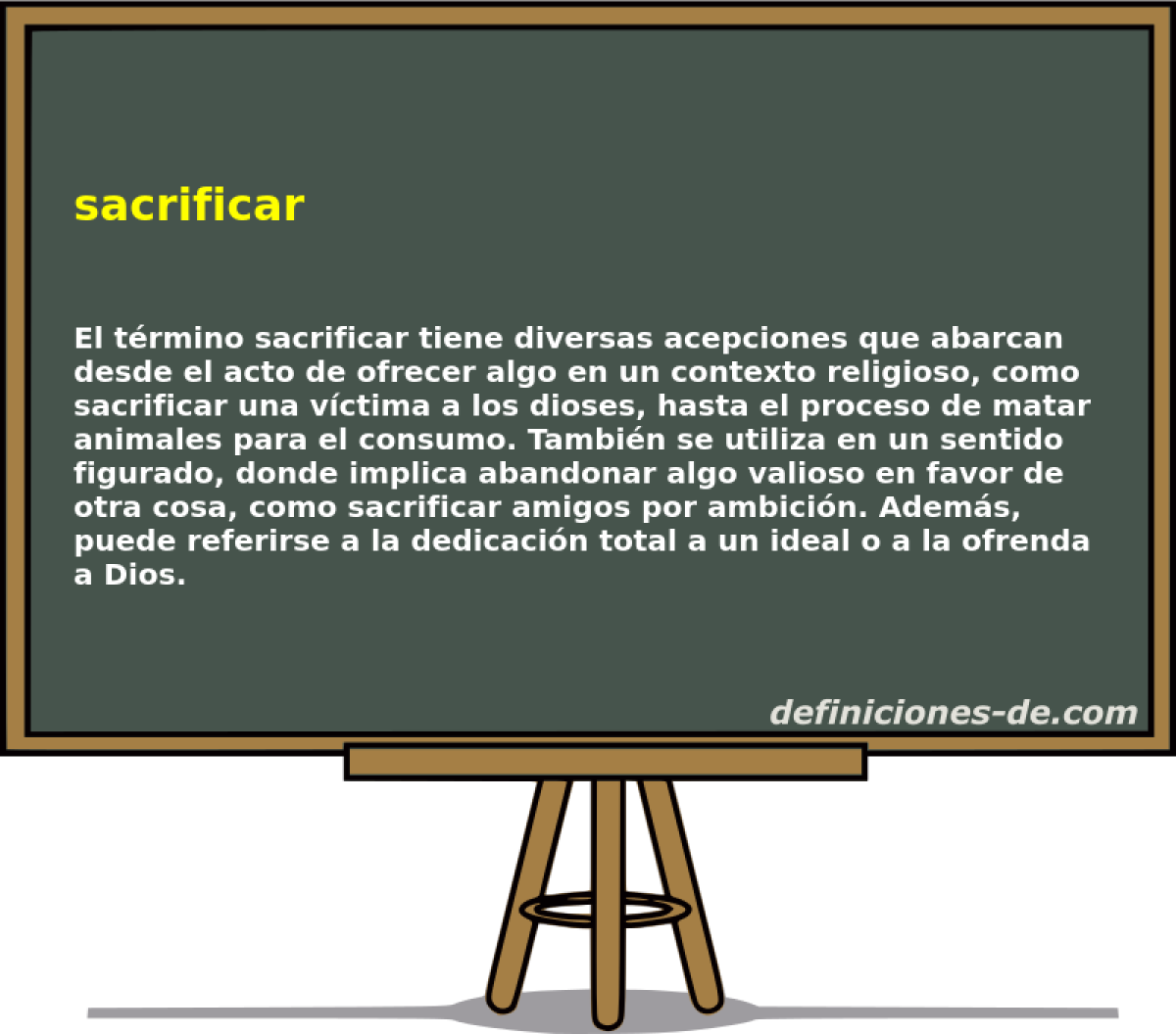 sacrificar 