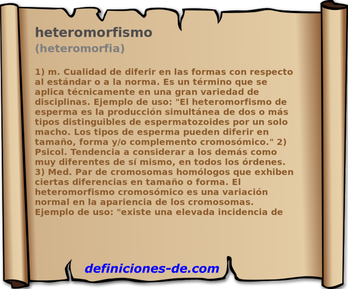 heteromorfismo (heteromorfia)