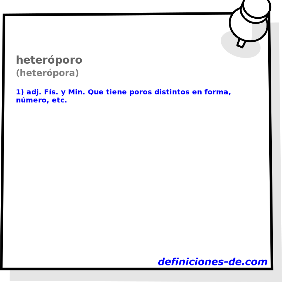 heterporo (heterpora)