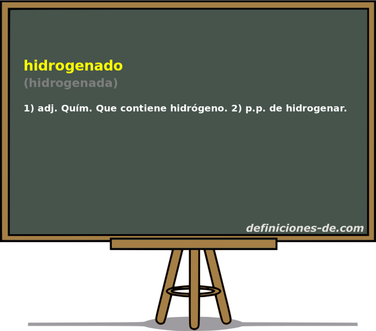 hidrogenado (hidrogenada)
