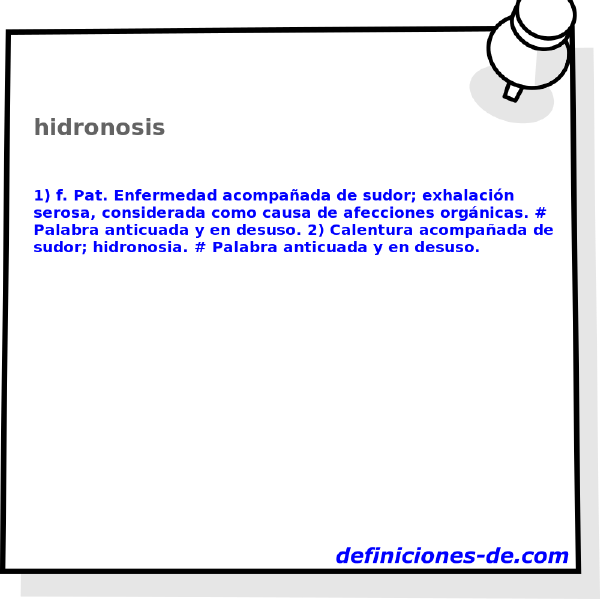 hidronosis 