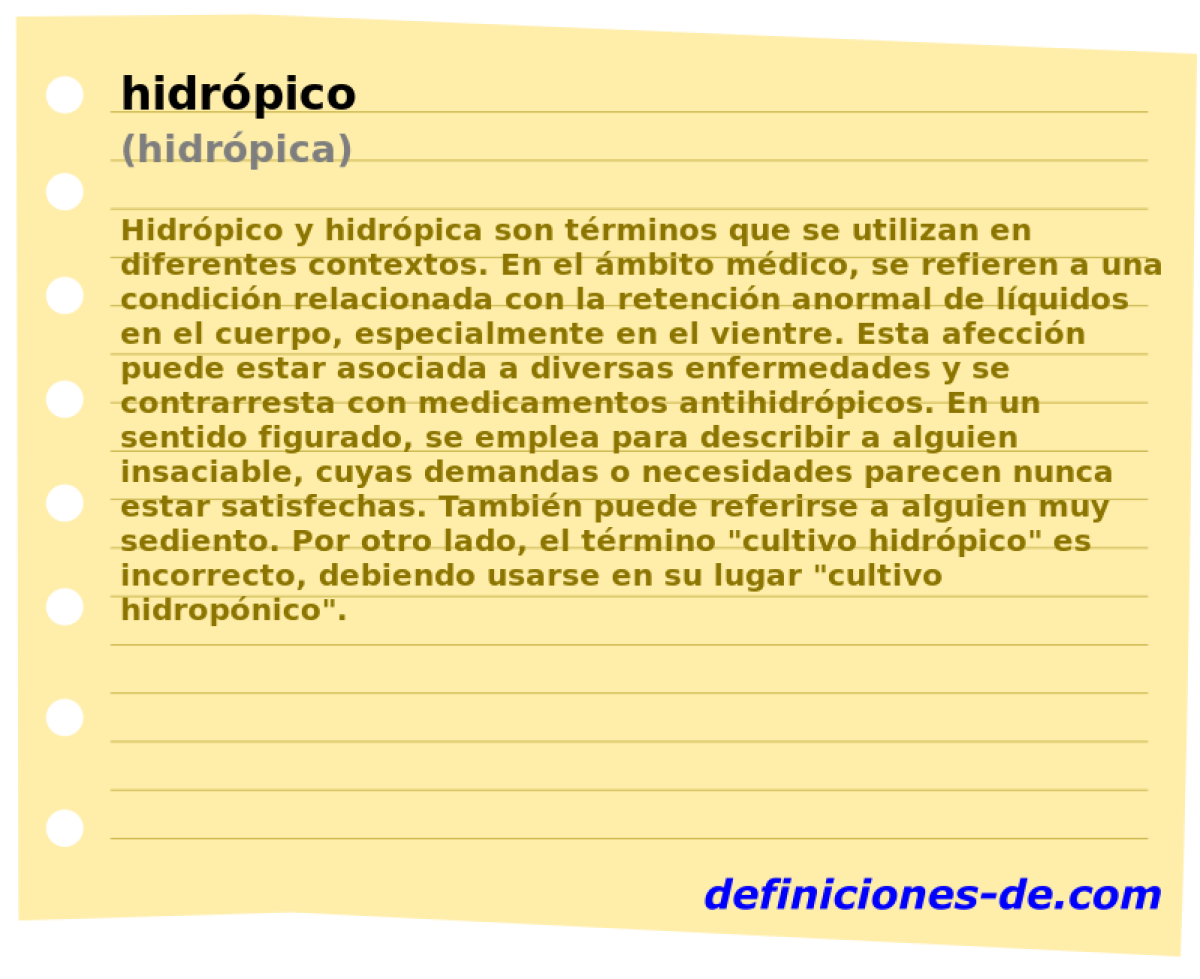 hidrpico (hidrpica)