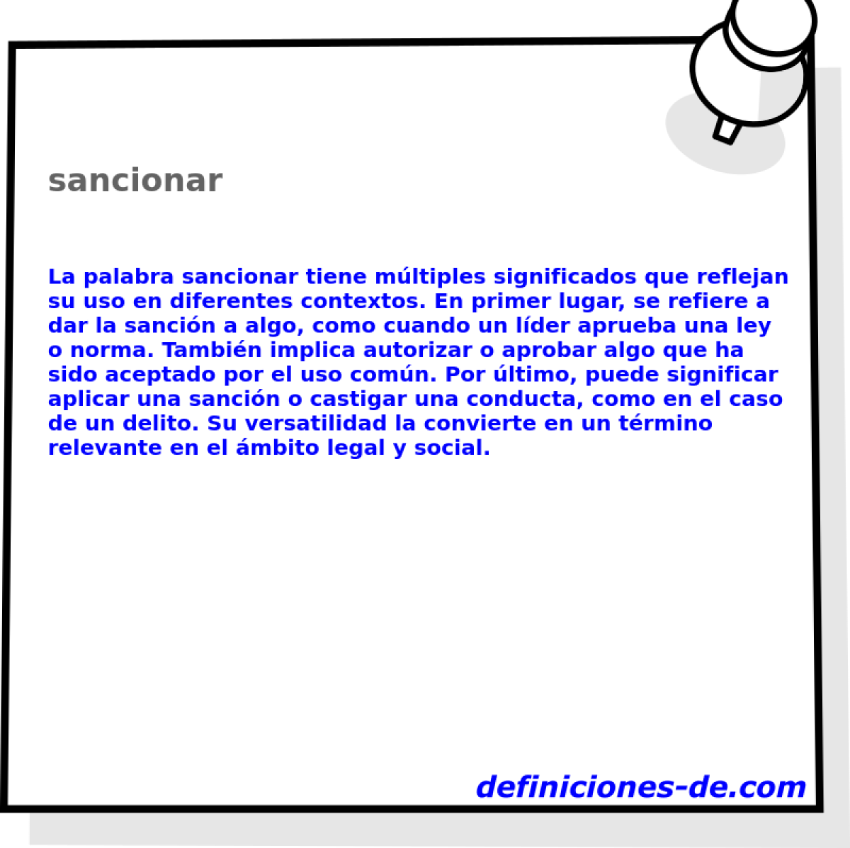 sancionar 