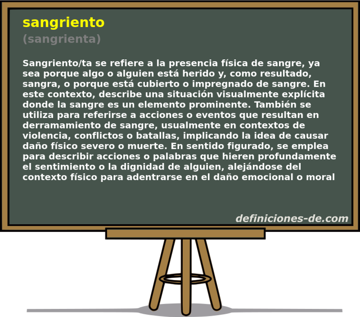 sangriento (sangrienta)