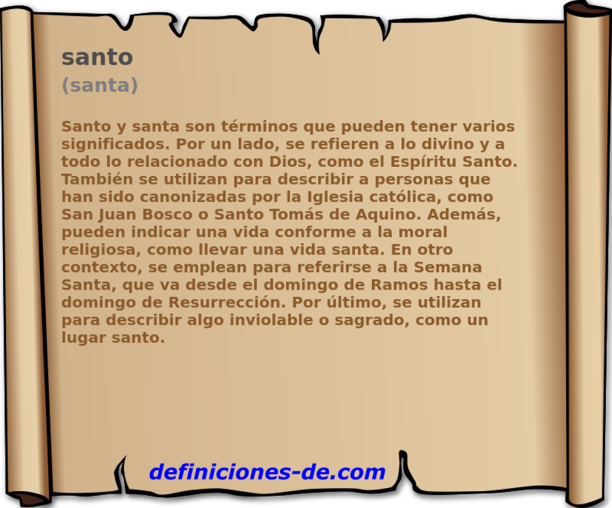 santo (santa)