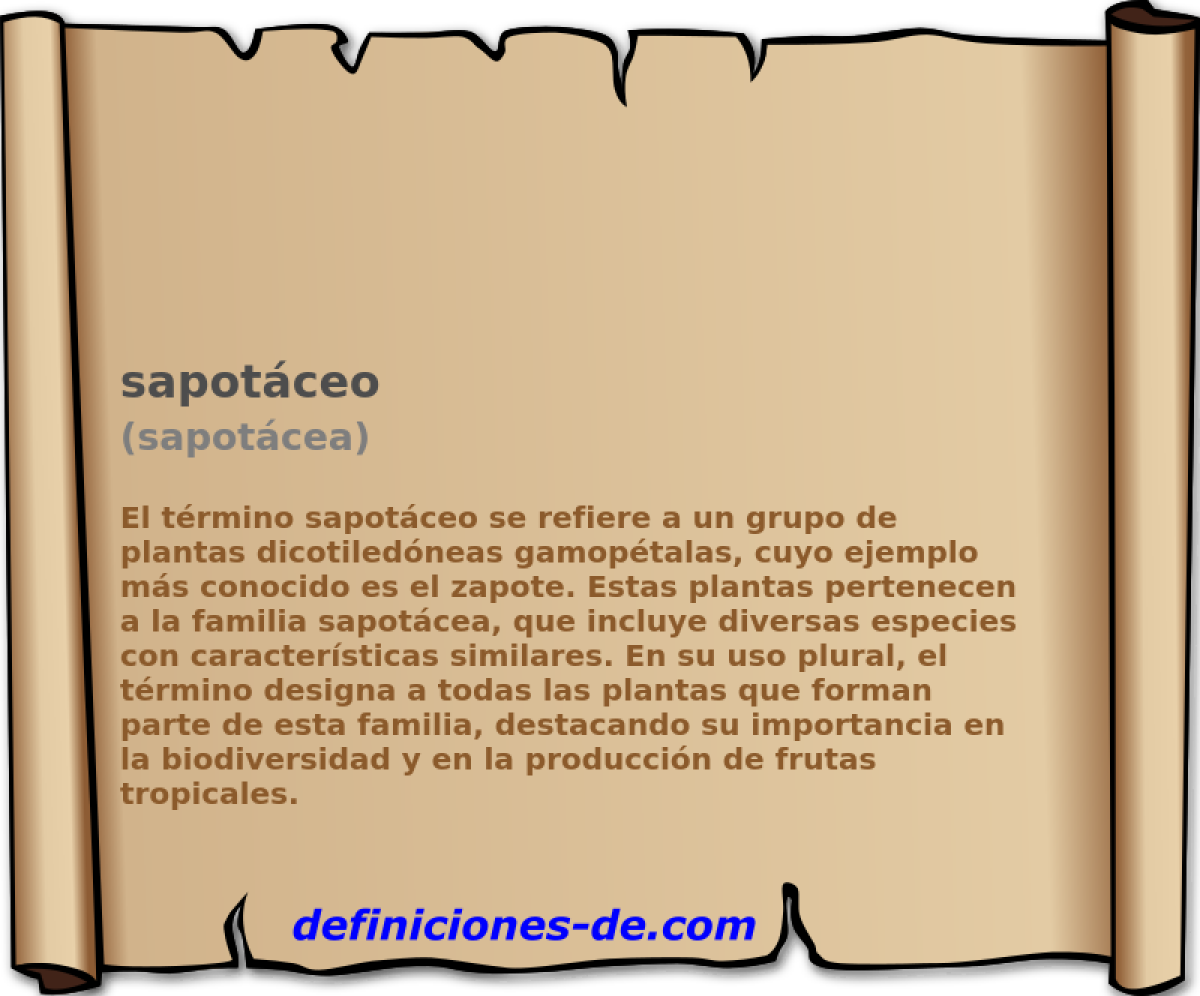 sapotceo (sapotcea)