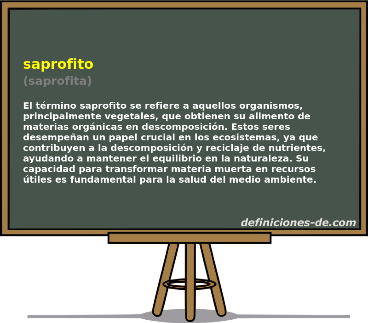 saprofito (saprofita)