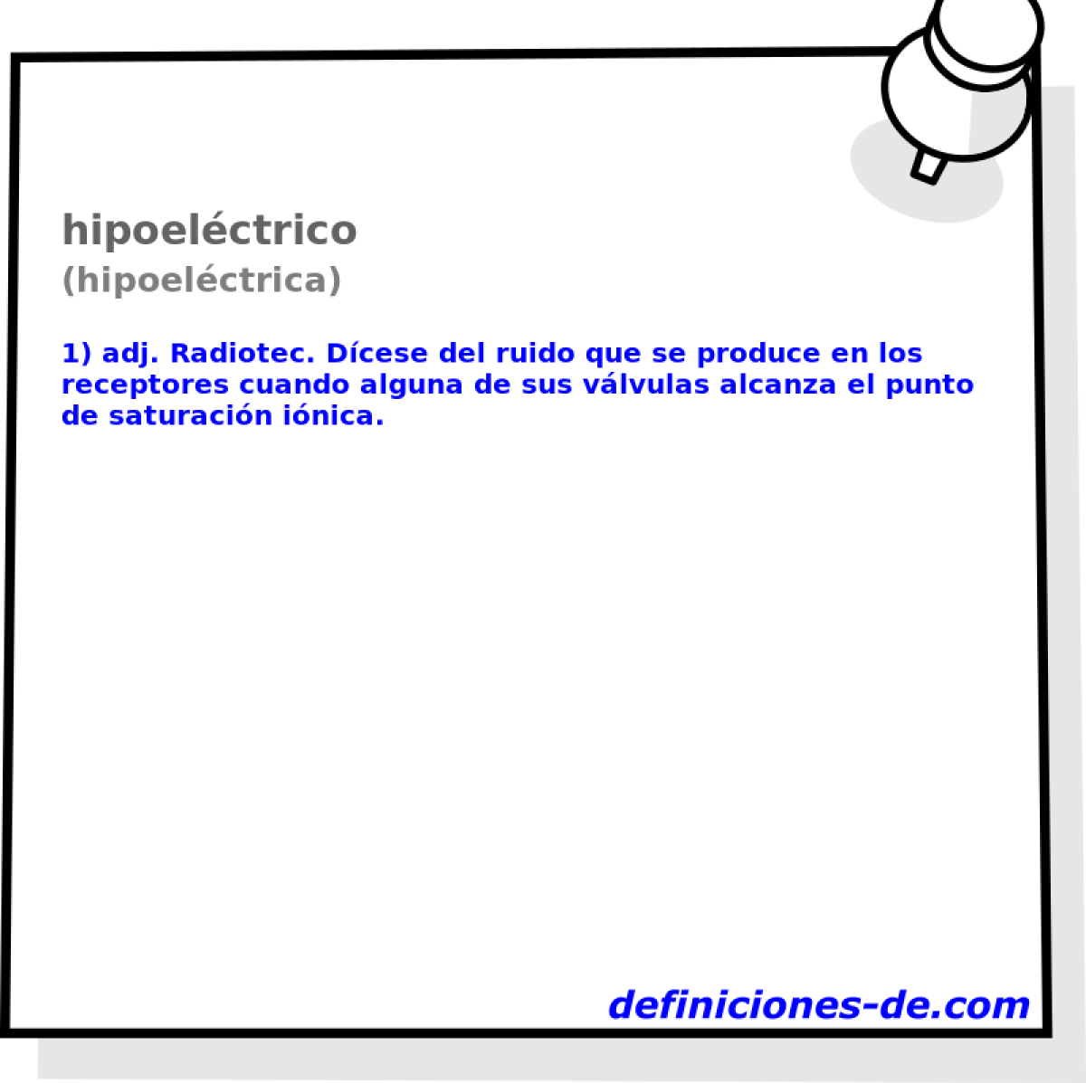 hipoelctrico (hipoelctrica)