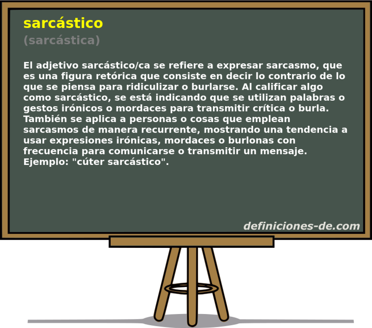 sarcstico (sarcstica)