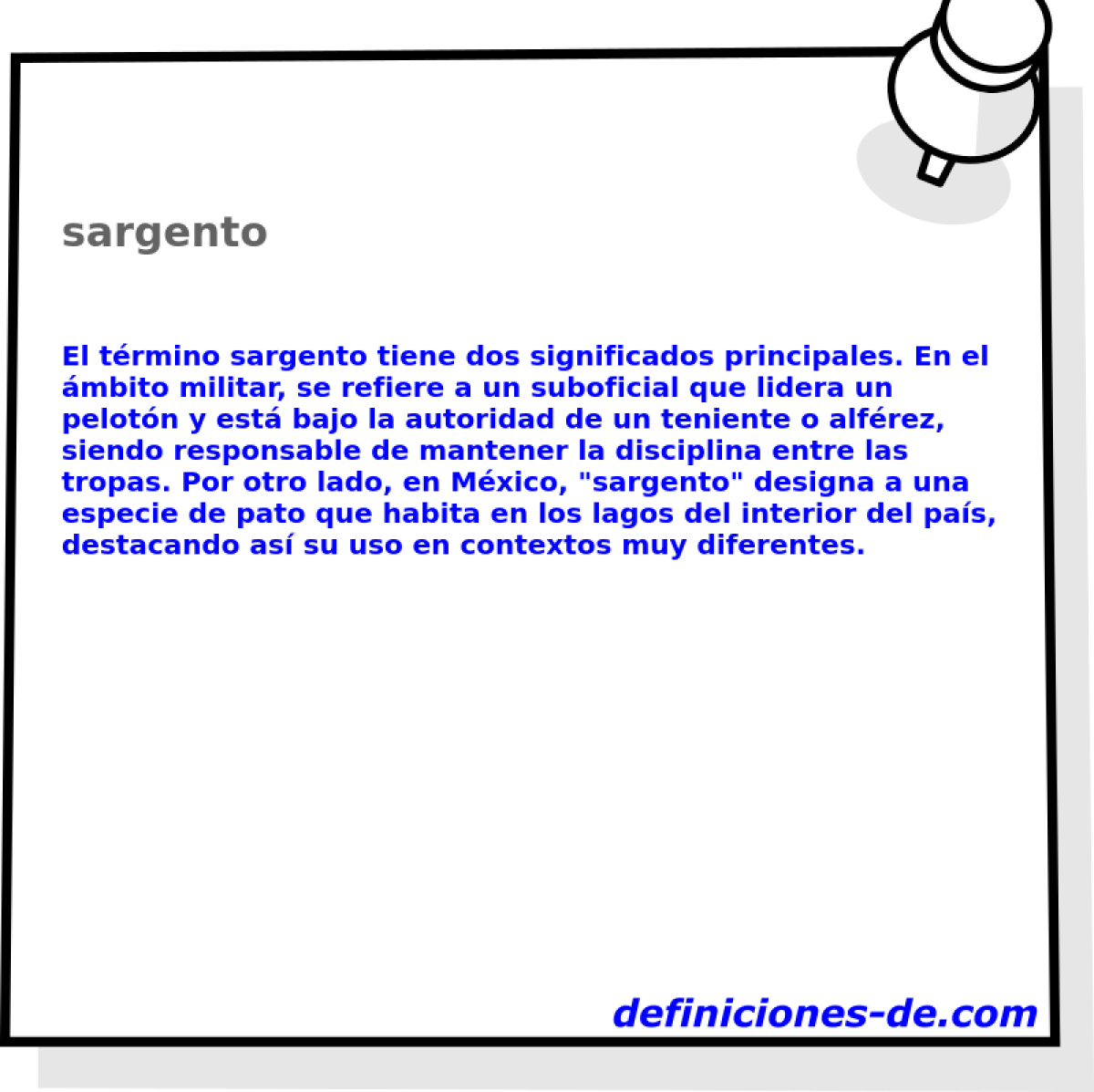 sargento 