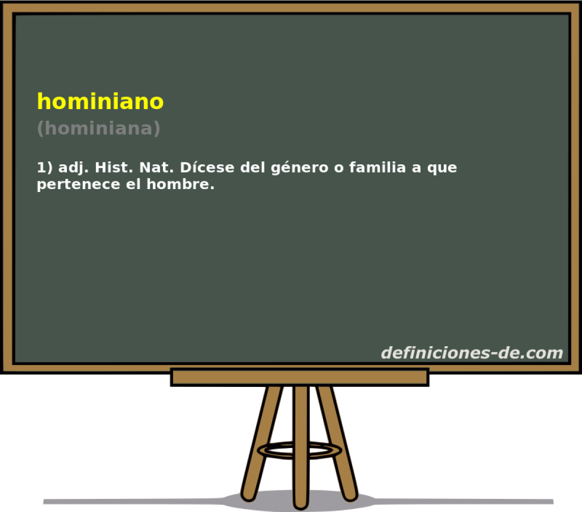 hominiano (hominiana)