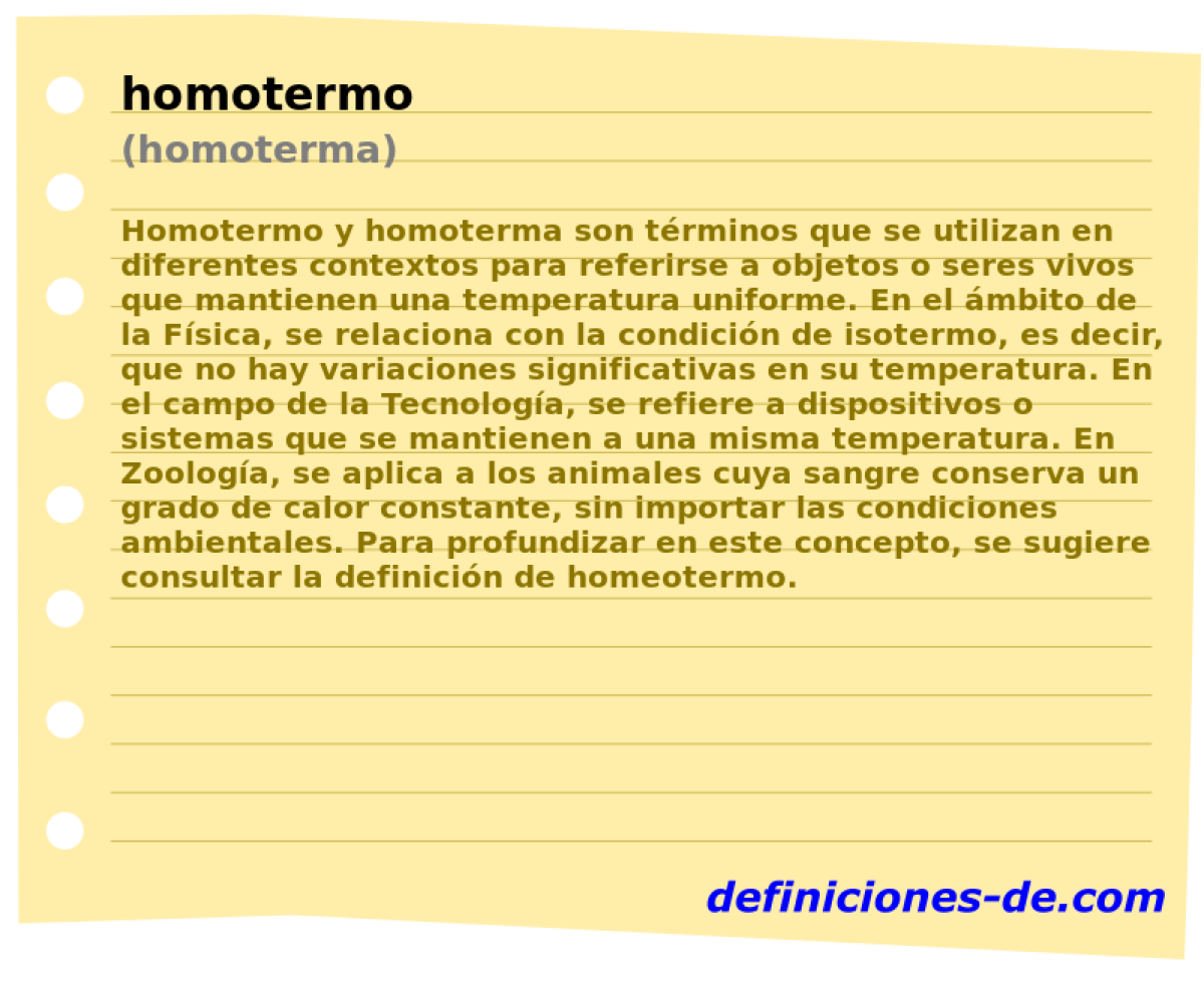 homotermo (homoterma)
