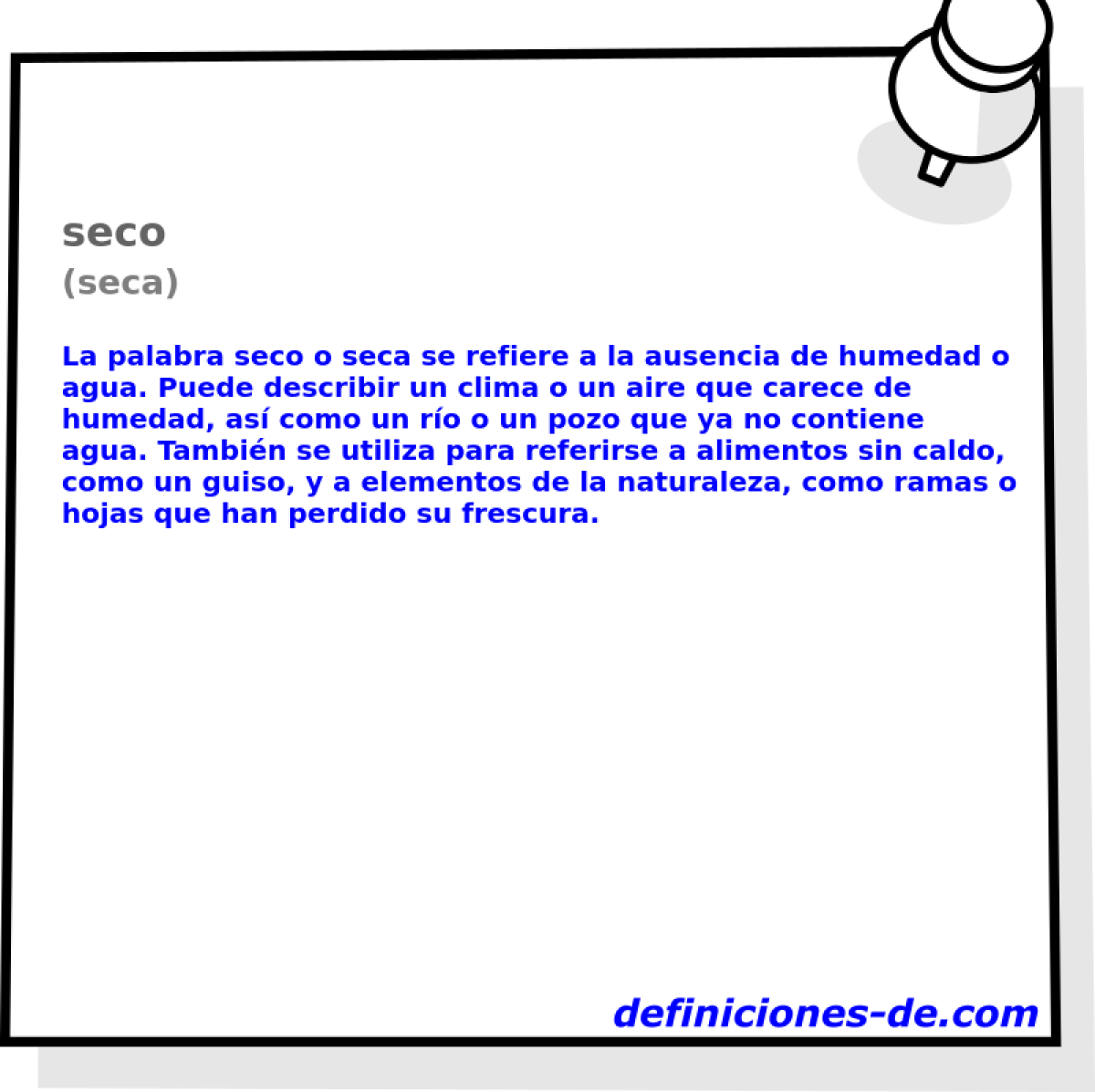 seco (seca)