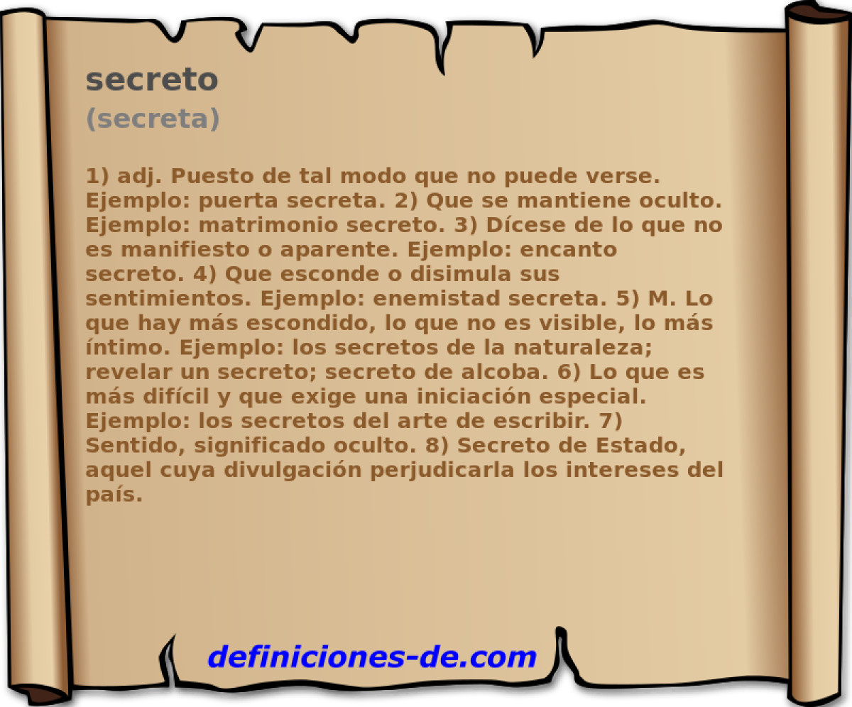 secreto (secreta)