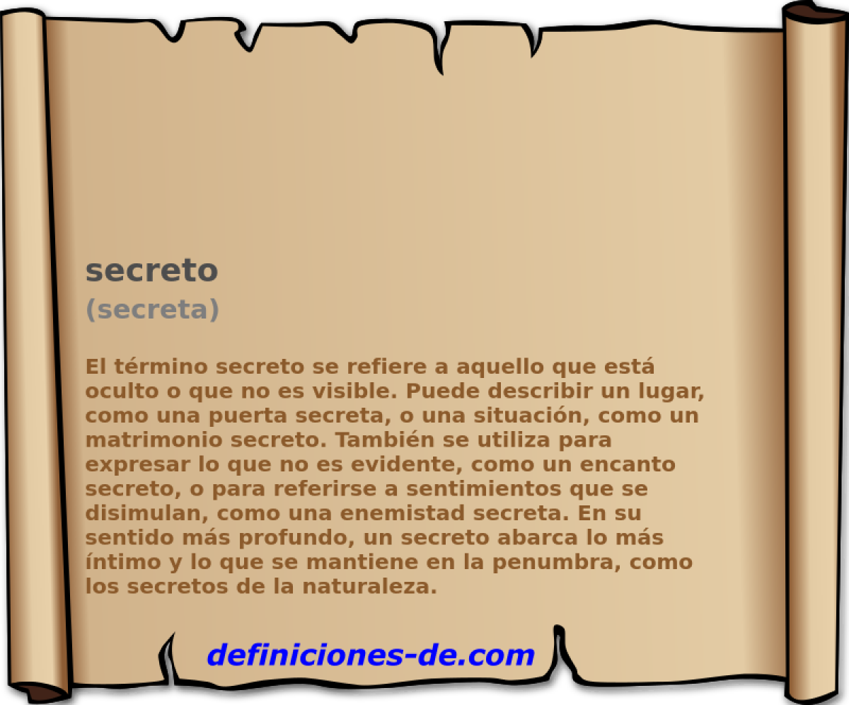 secreto (secreta)