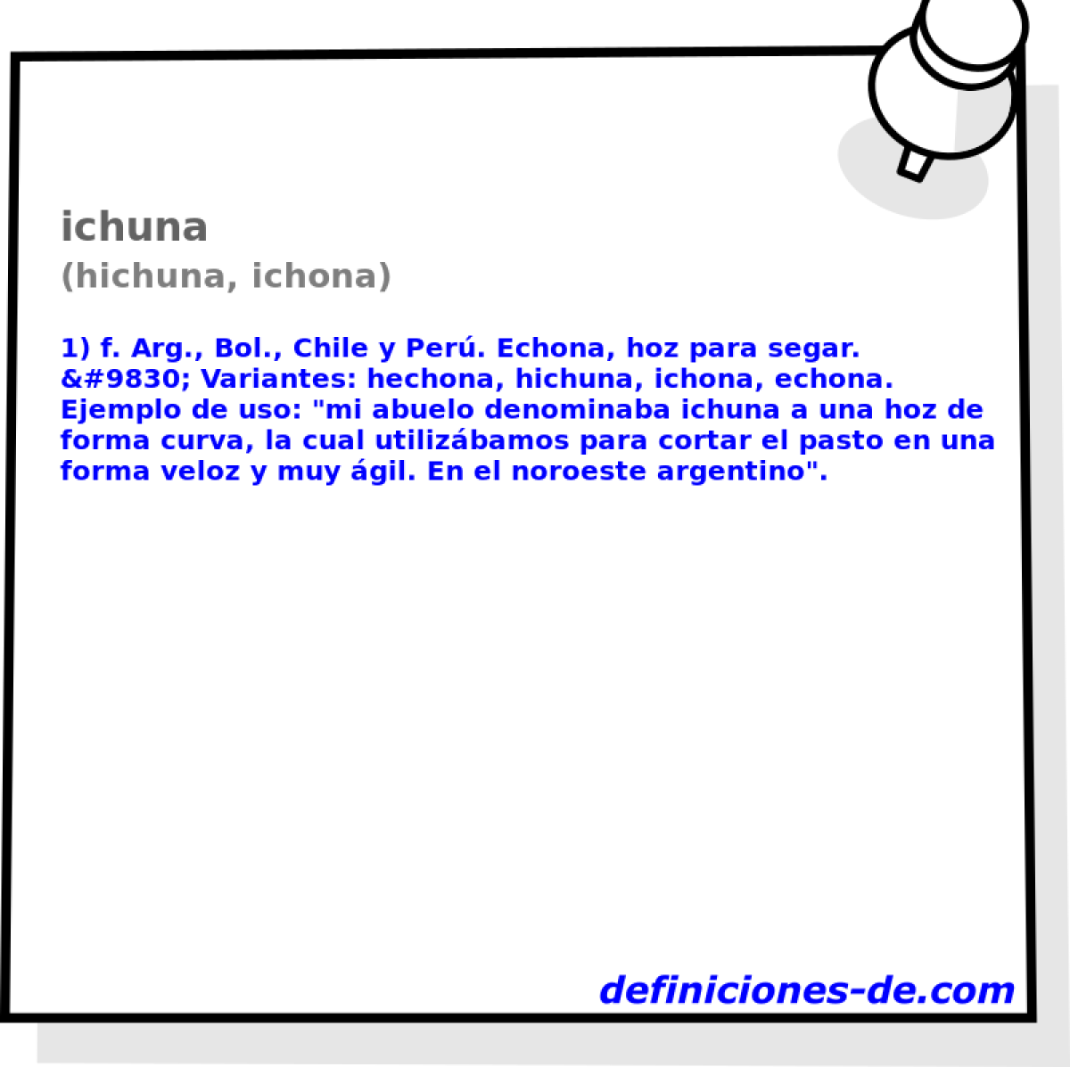 ichuna (hichuna, ichona)