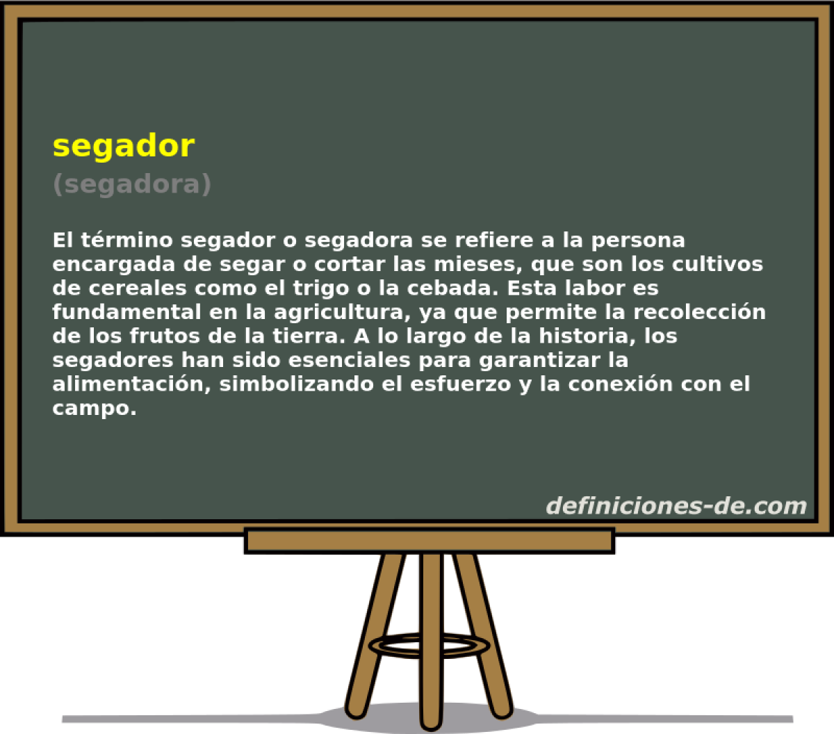 segador (segadora)