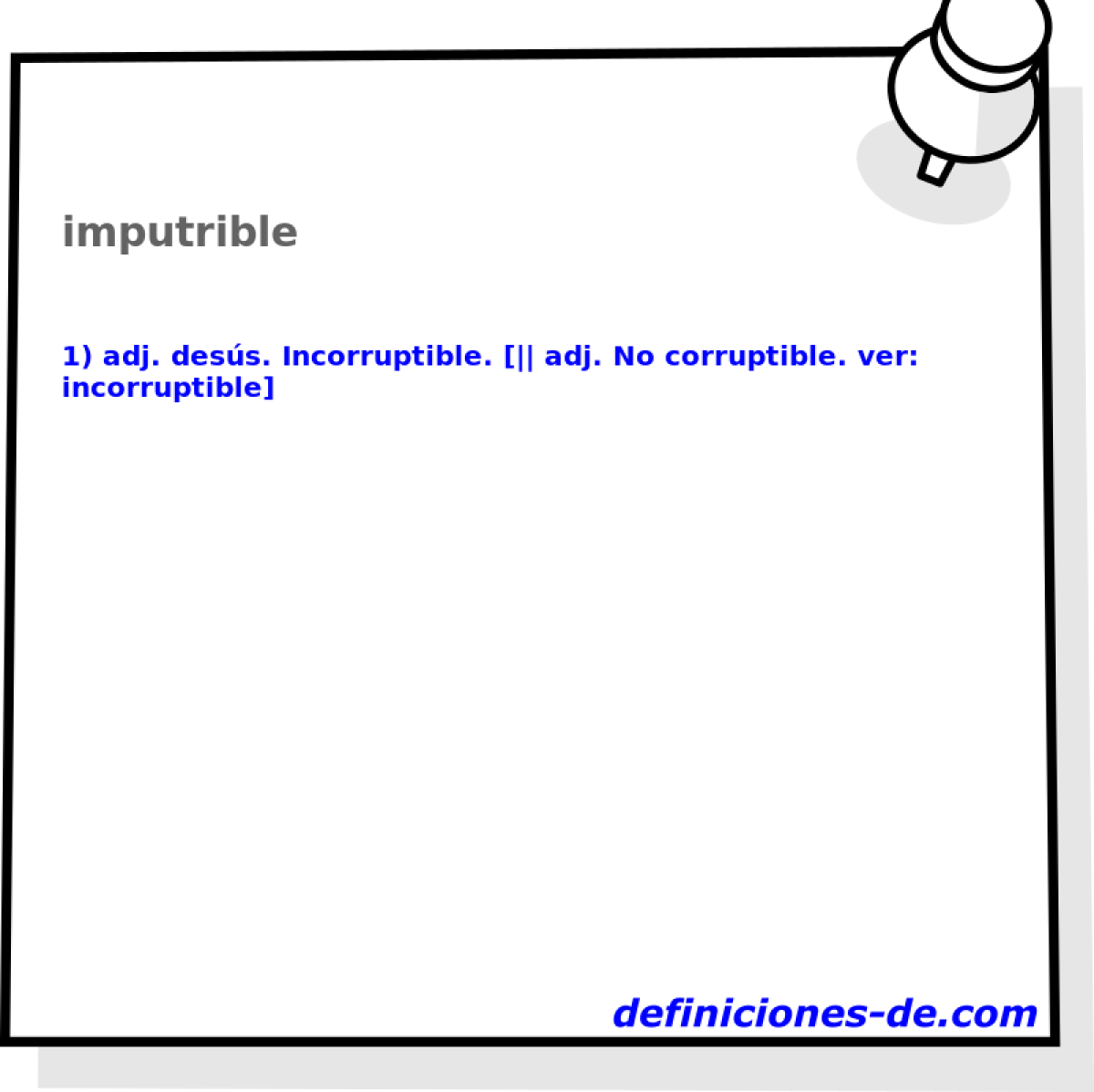 imputrible 