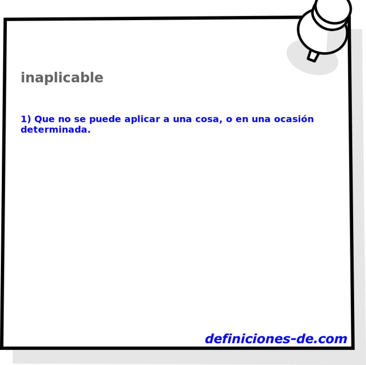 inaplicable 
