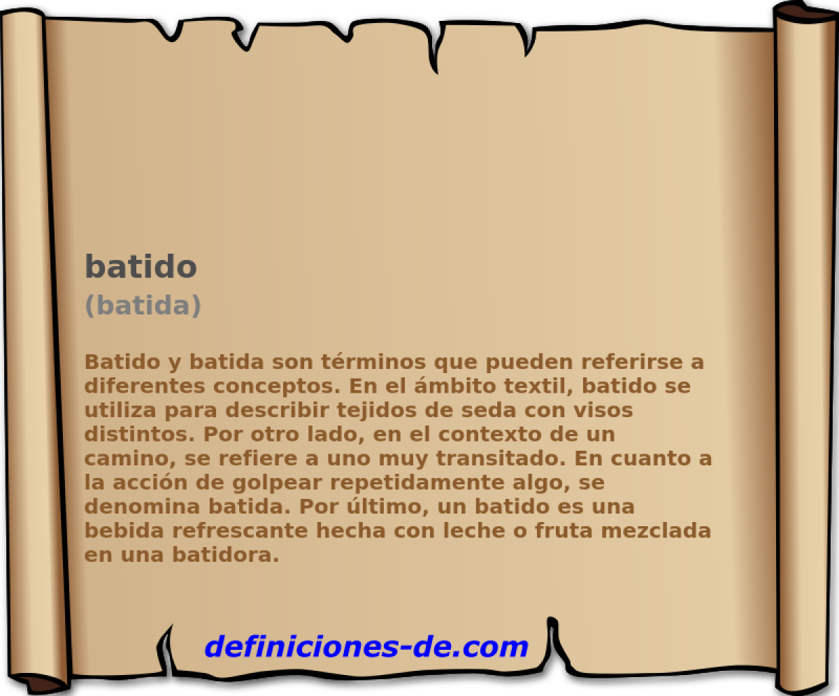 batido (batida)