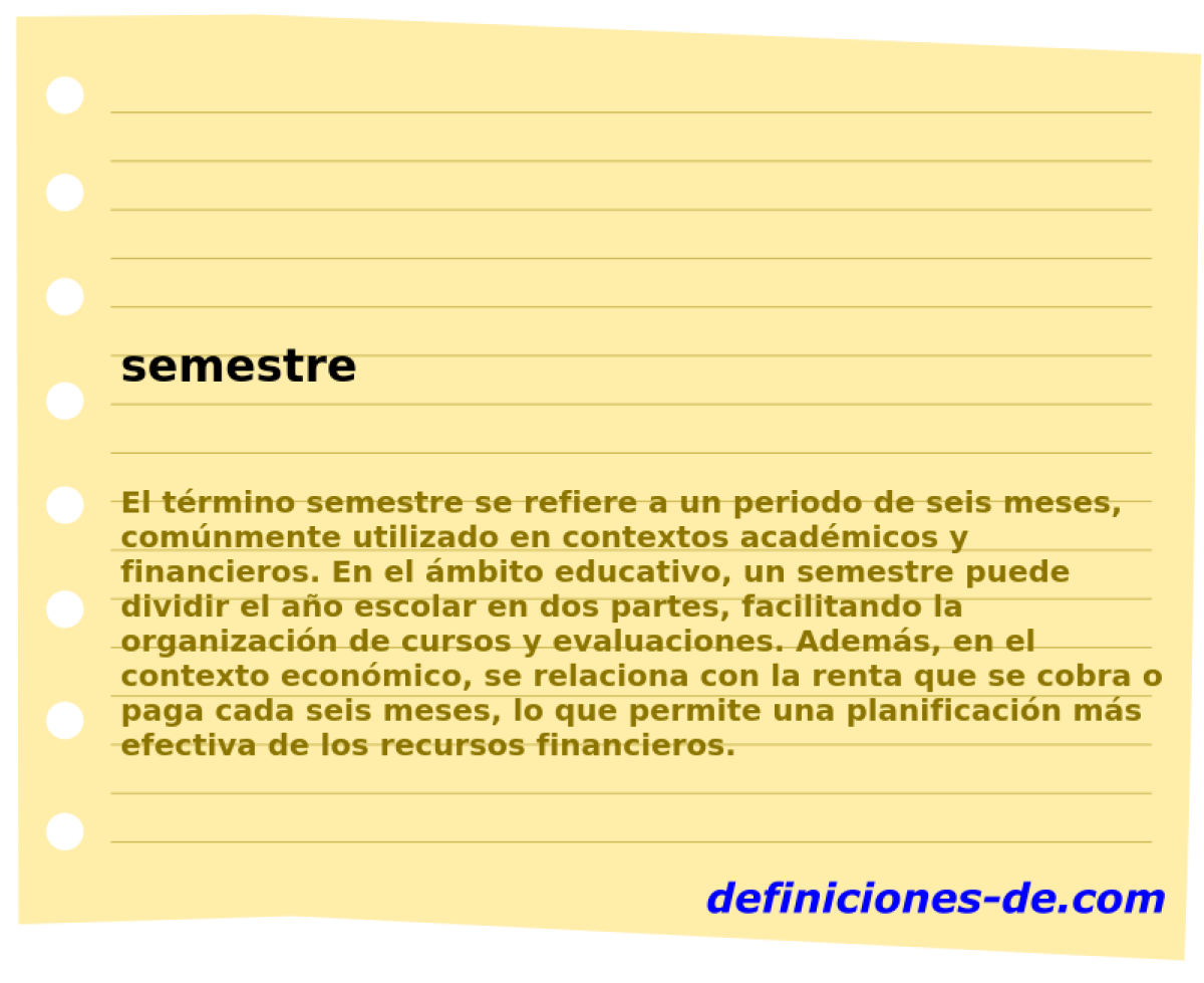 semestre 