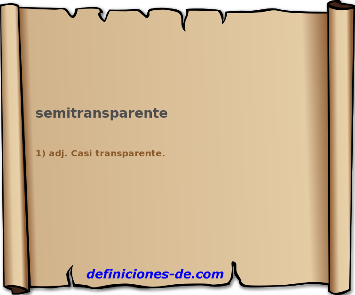 semitransparente 
