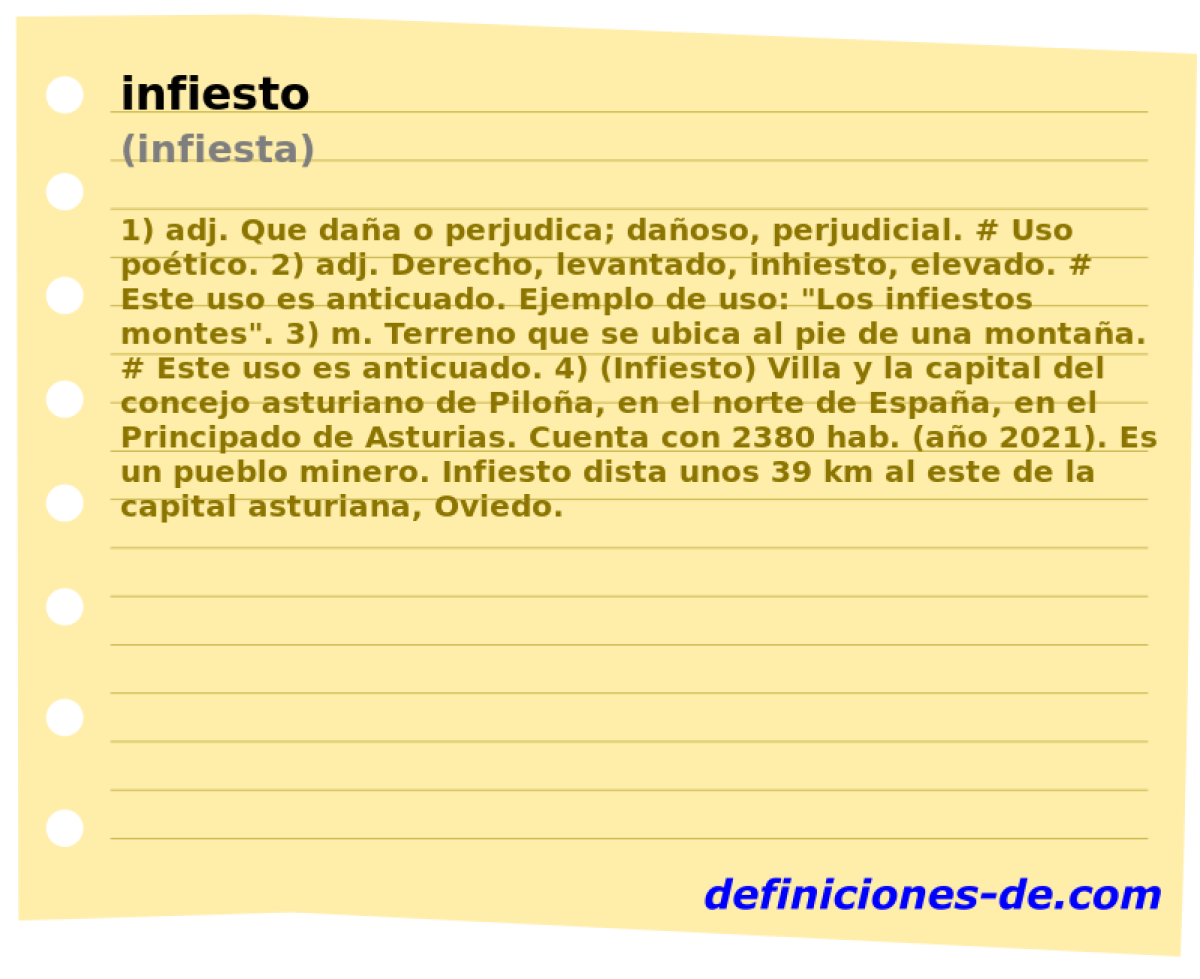 infiesto (infiesta)