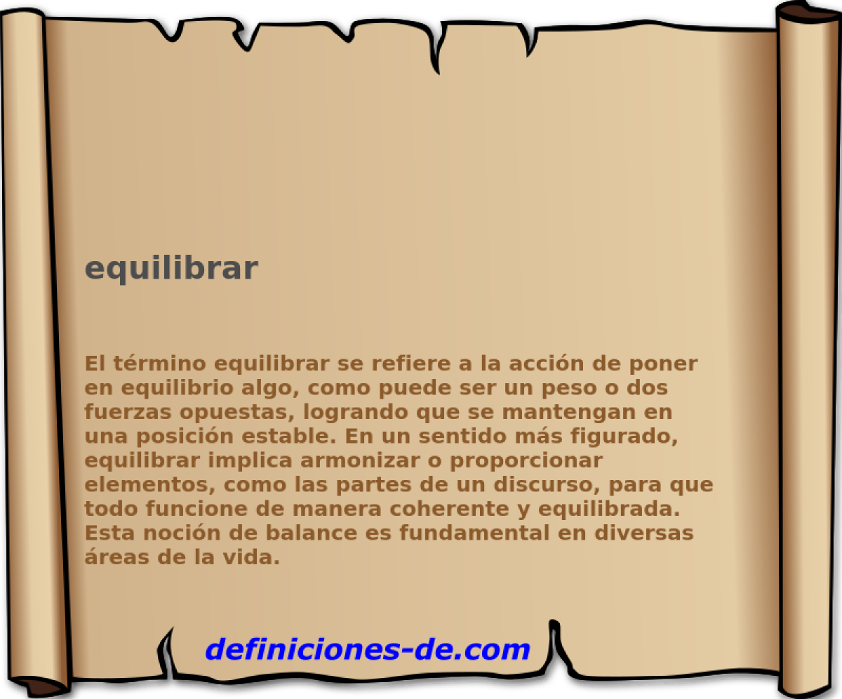 equilibrar 