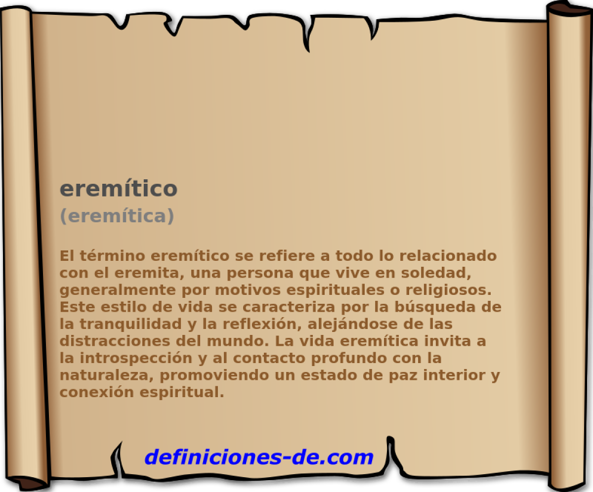 eremtico (eremtica)