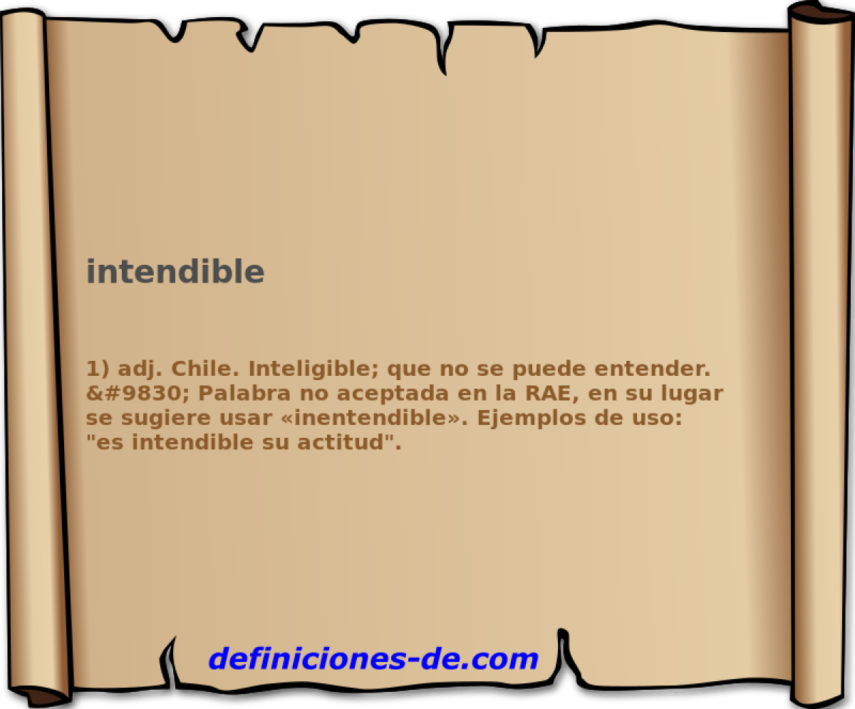 intendible 