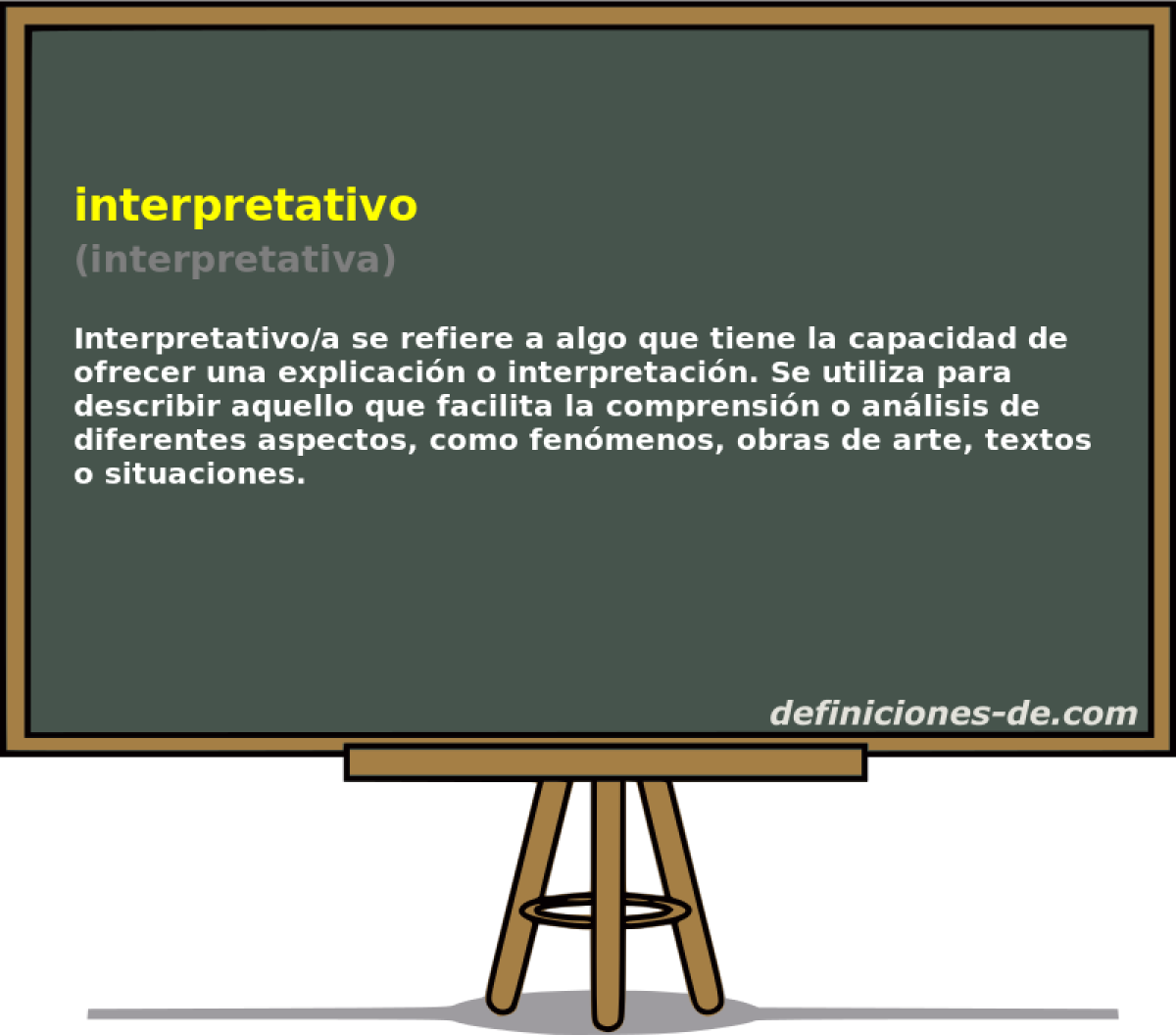 interpretativo (interpretativa)
