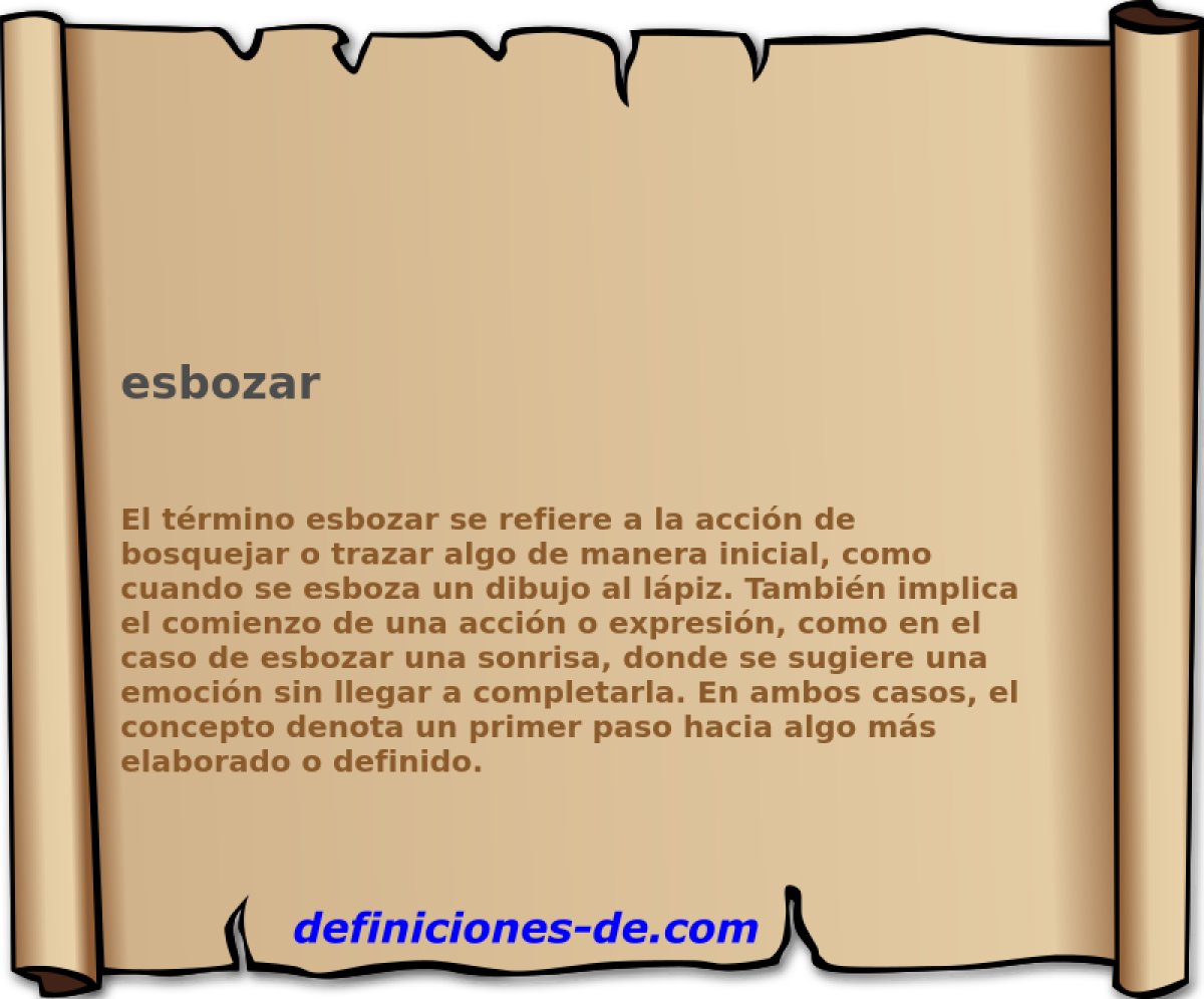 esbozar 