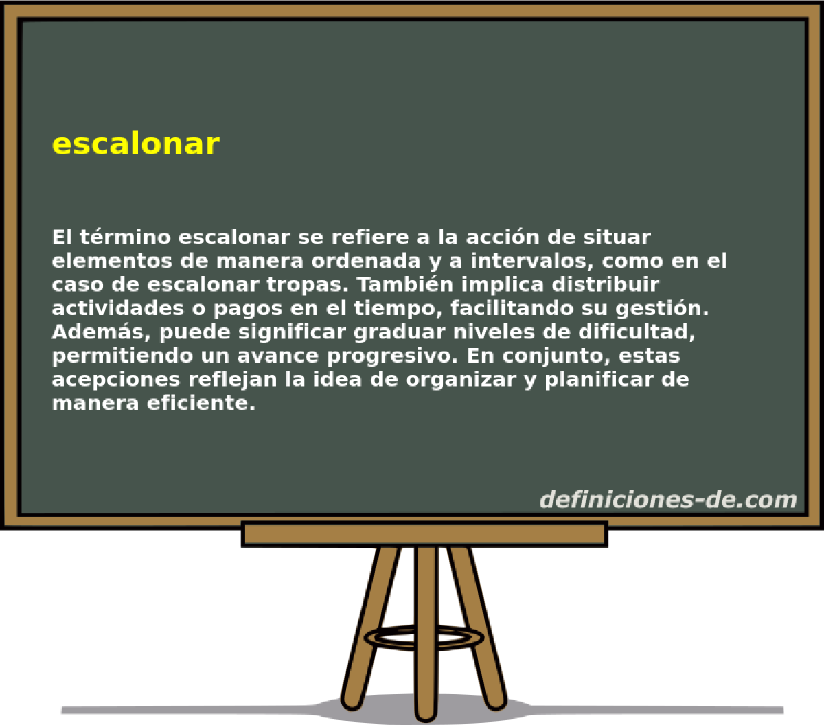 escalonar 