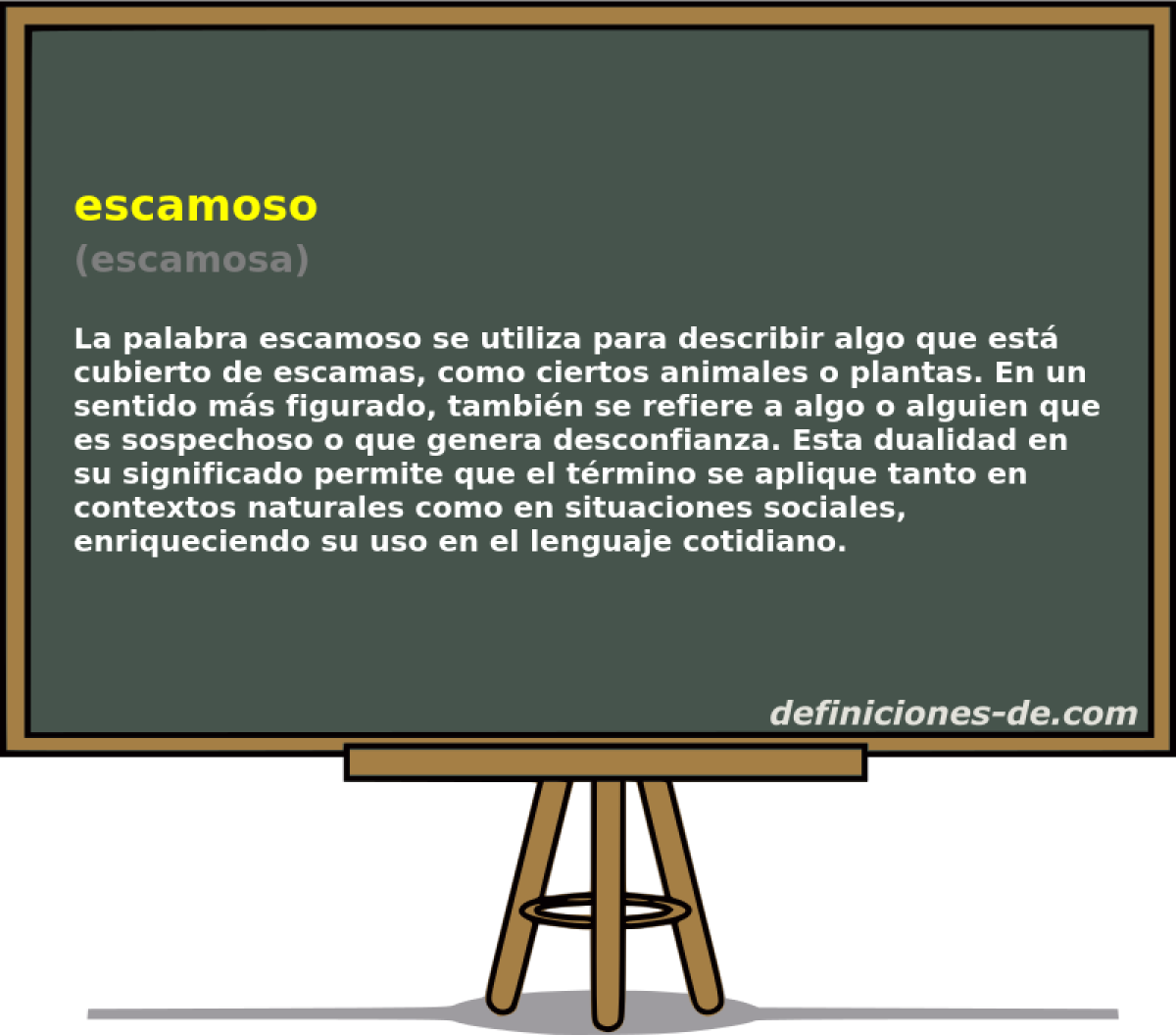 escamoso (escamosa)