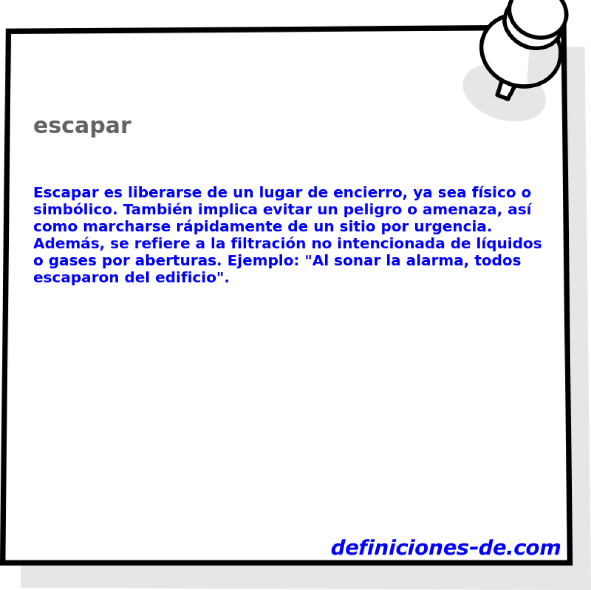 escapar 